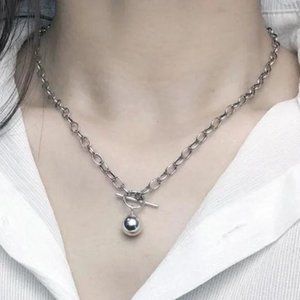 18” NEW 925 STERLING SILVER ROUND BEAD NECKLACE